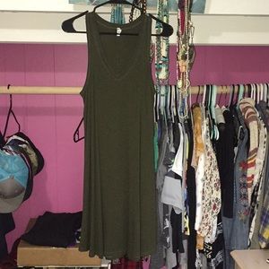 Dark green Z Supply T-shirt dress